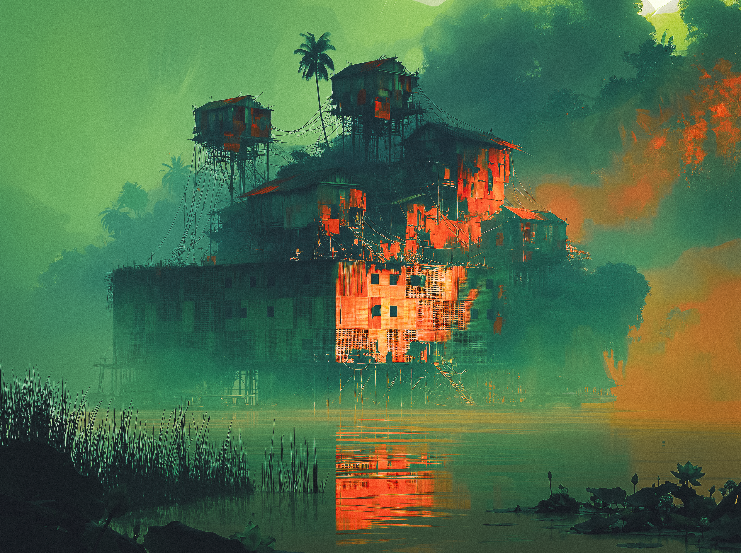 A metal-hulled ferry in the jungle - Cage Of Souls Redux - Chapter 2 